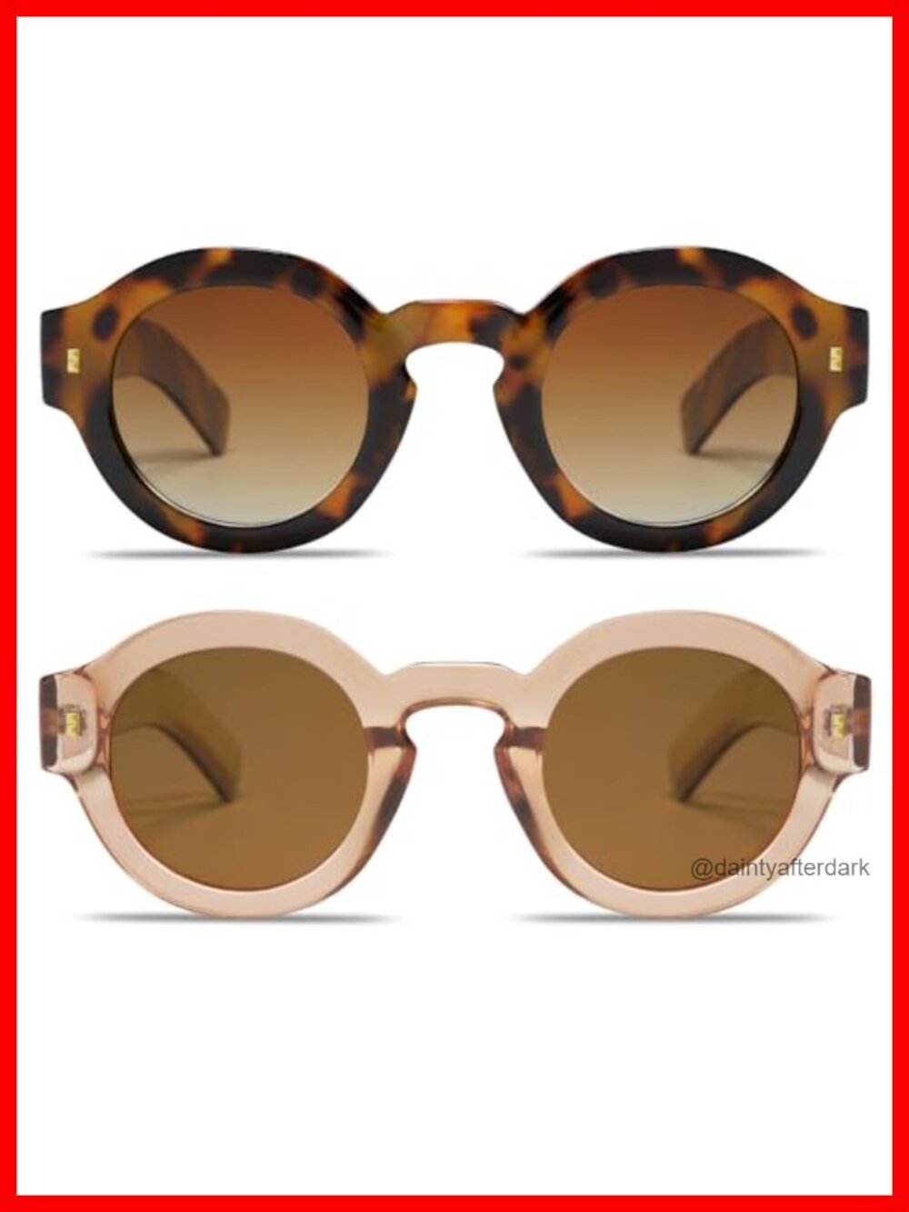 Vintage Round Polarized Sunglasses UV400 Retro Circle Unisex Shades